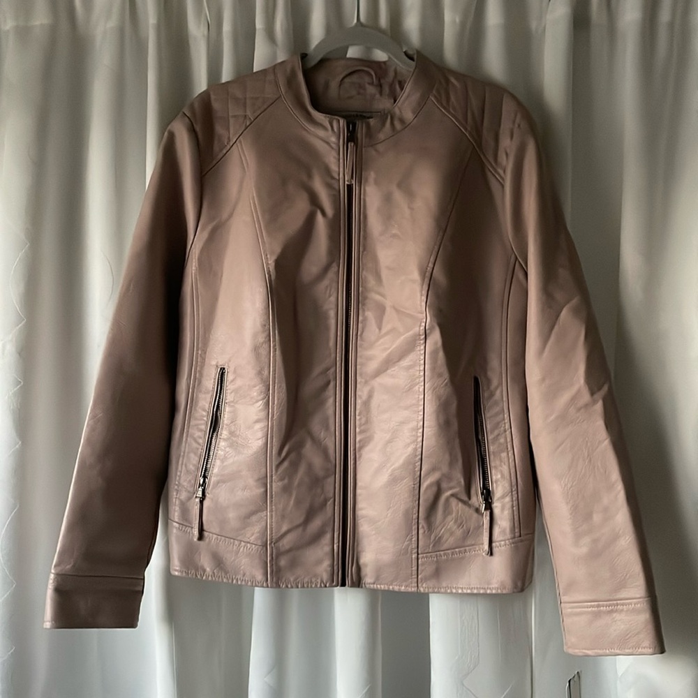 Faux leather jacket